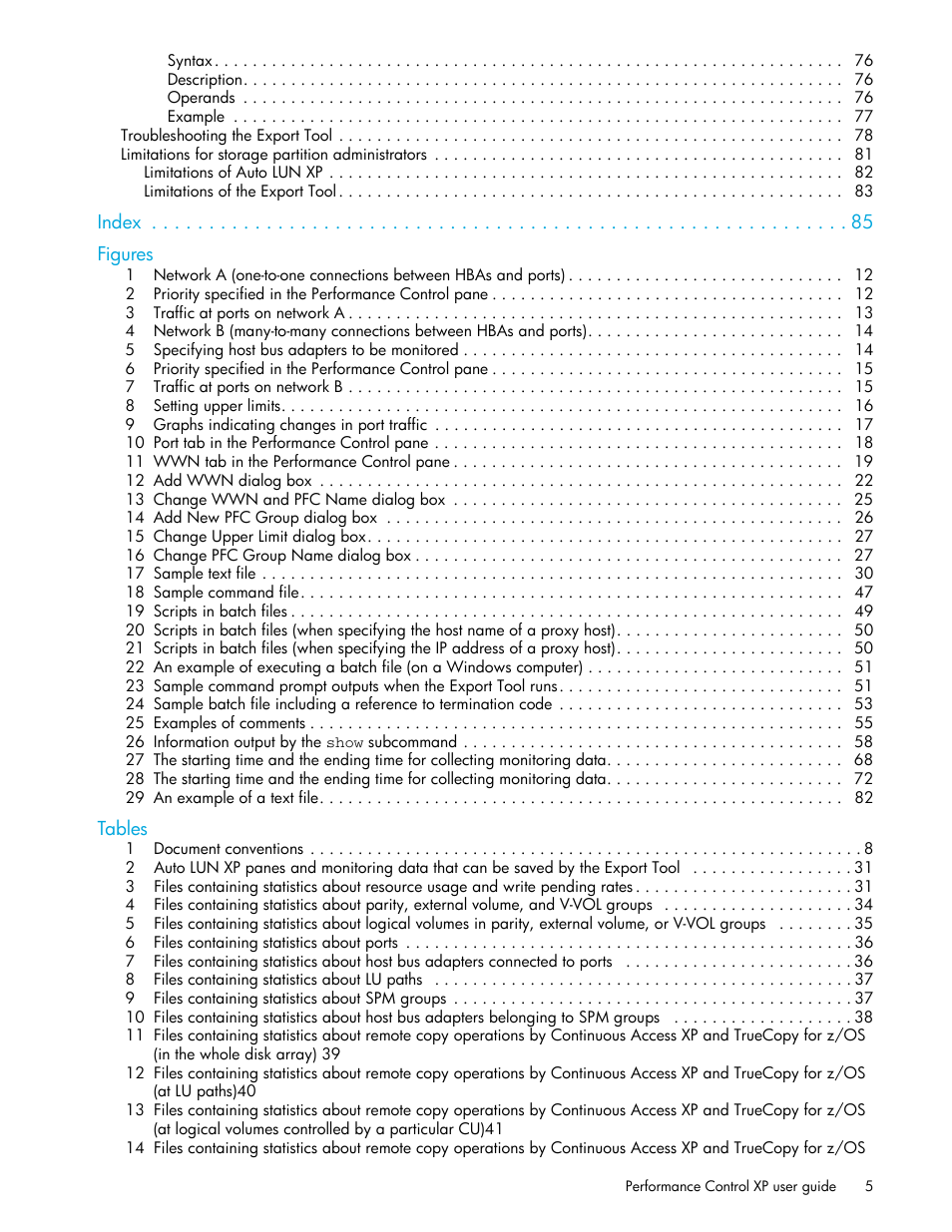 HP StorageWorks XP Remote Web Console Software User Manual | Page 5 / 90