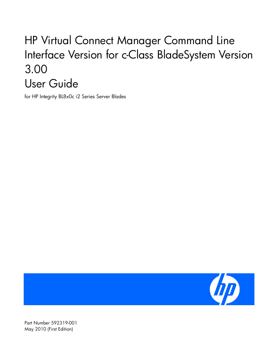 HP Integrity BL870c i2 Server-Blade User Manual | 117 pages