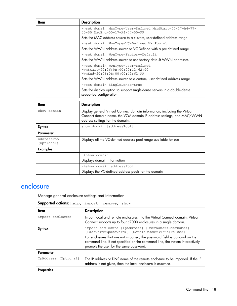 Enclosure | HP Integrity BL870c i2 Server-Blade User Manual | Page 18 / 117