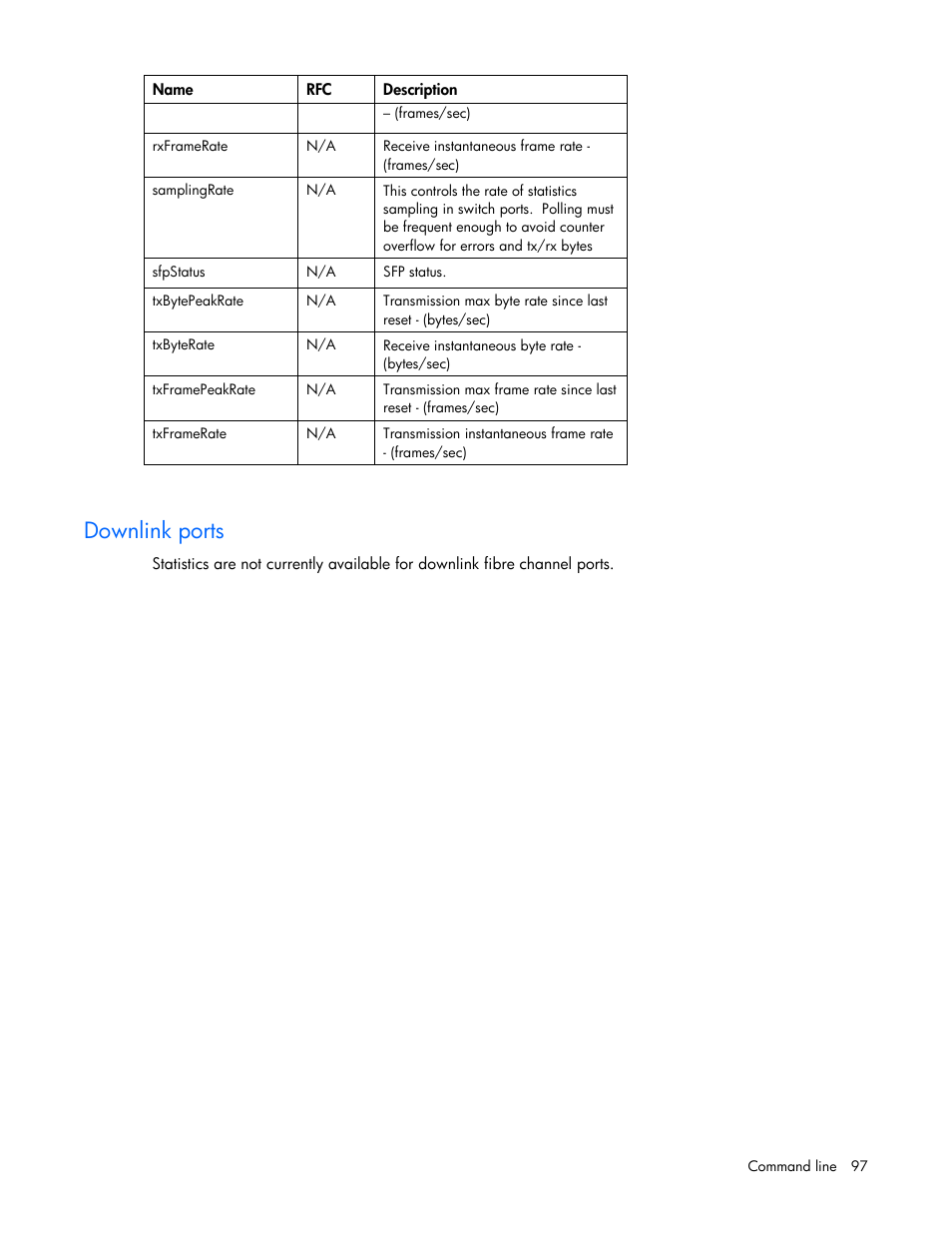 Downlink ports | HP Integrity BL870c i2 Server-Blade User Manual | Page 97 / 117