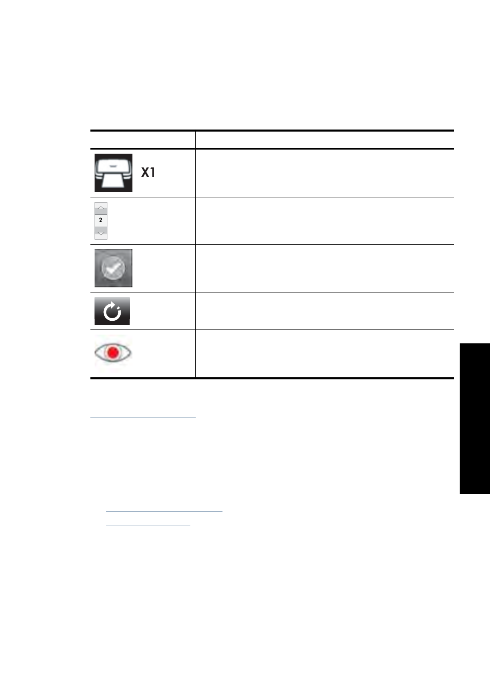 Photo icons, Setup menu, How to use the setup menu setup menu options | HP Photosmart A646 Compact Photo Printer User Manual | Page 17 / 96