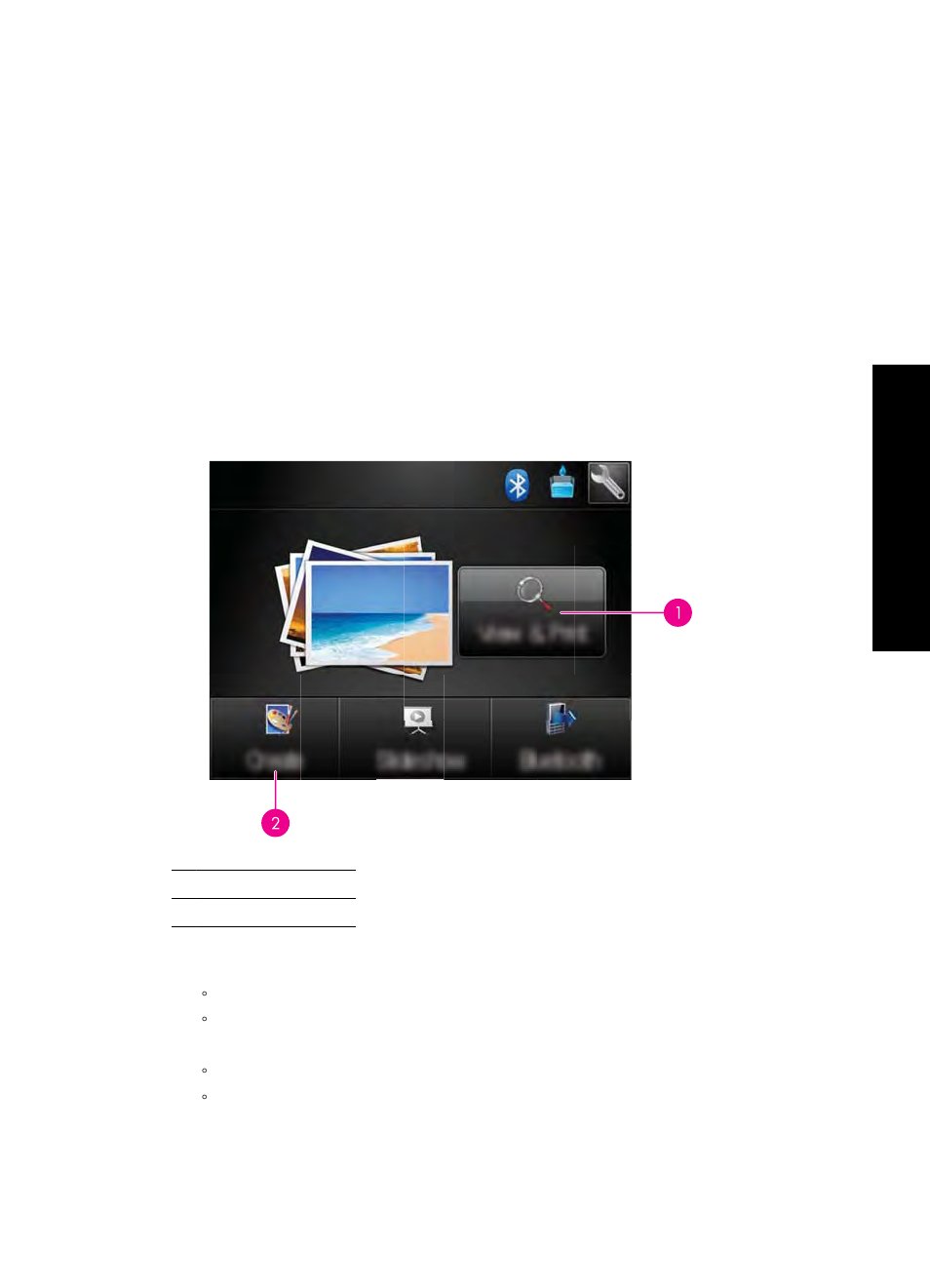 Get creative, N, see | HP Photosmart A646 Compact Photo Printer User Manual | Page 35 / 96