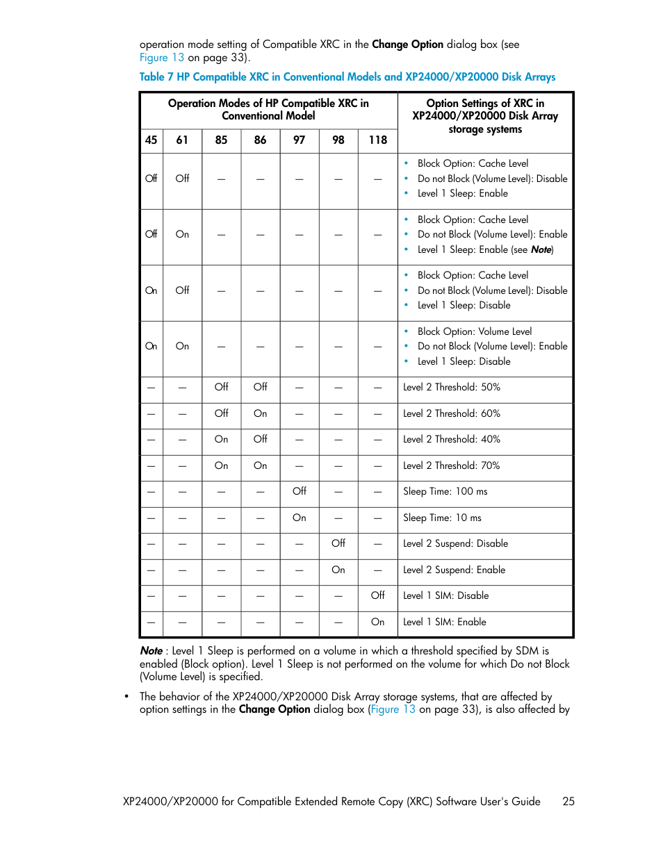 Table 7 | HP XP for Compatible Extended Remote Copy Software Licenses User Manual | Page 25 / 48
