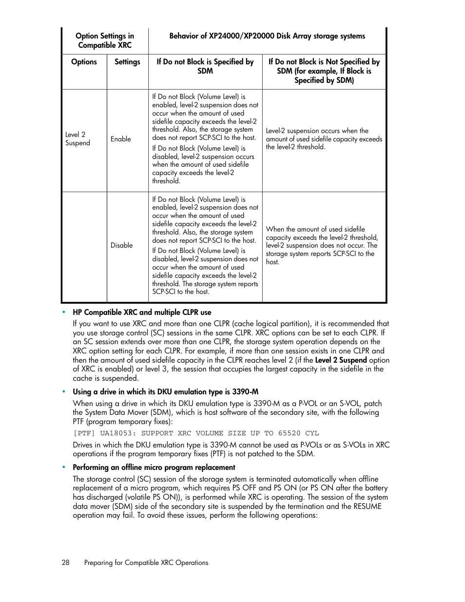 HP XP for Compatible Extended Remote Copy Software Licenses User Manual | Page 28 / 48