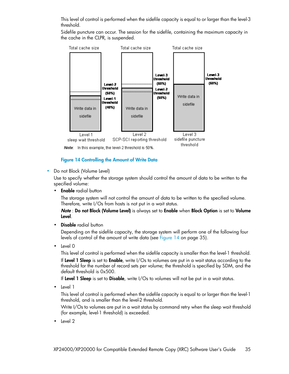 Controlling the amount of write data | HP XP for Compatible Extended Remote Copy Software Licenses User Manual | Page 35 / 48