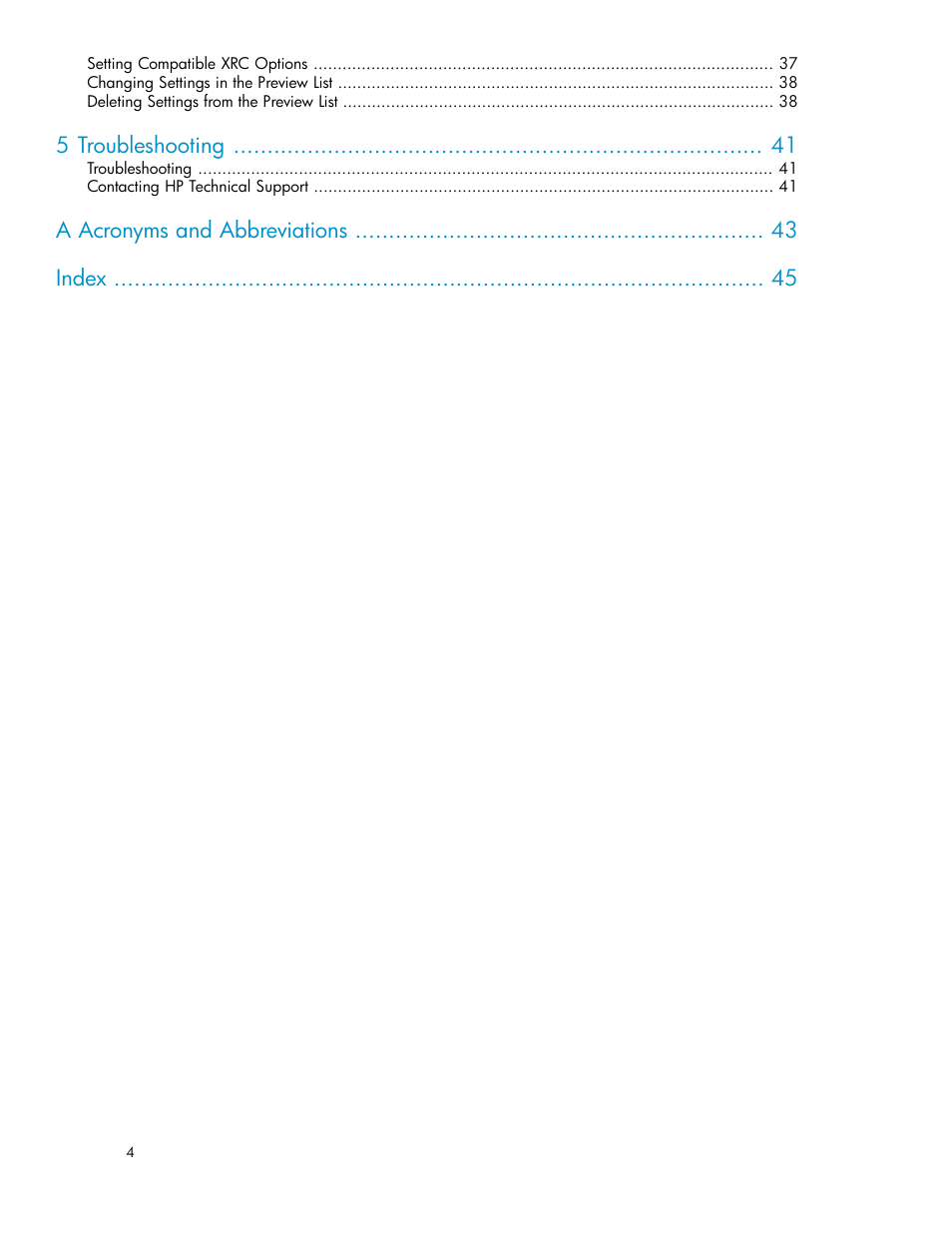 HP XP for Compatible Extended Remote Copy Software Licenses User Manual | Page 4 / 48