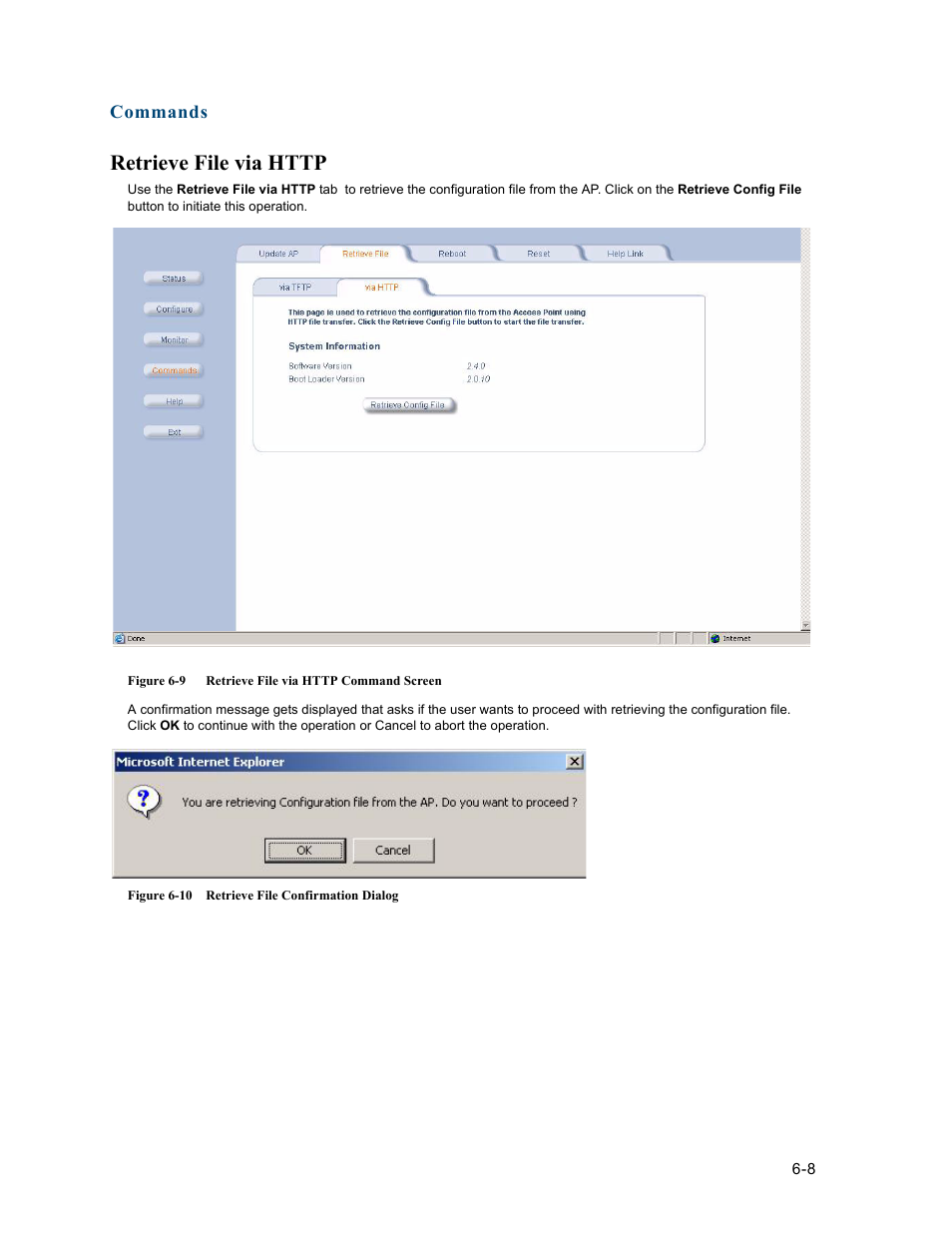 Retrieve file via http, Retrieve file via http -8 | HP ProCurve 520wl Wireless Access Point User Manual | Page 111 / 191