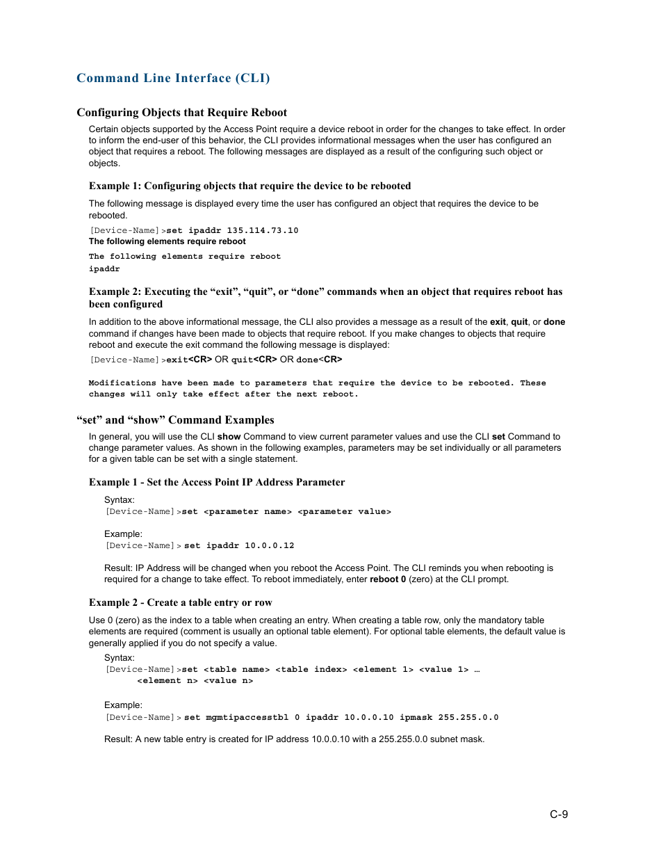 Command line interface (cli) | HP ProCurve 520wl Wireless Access Point User Manual | Page 145 / 191