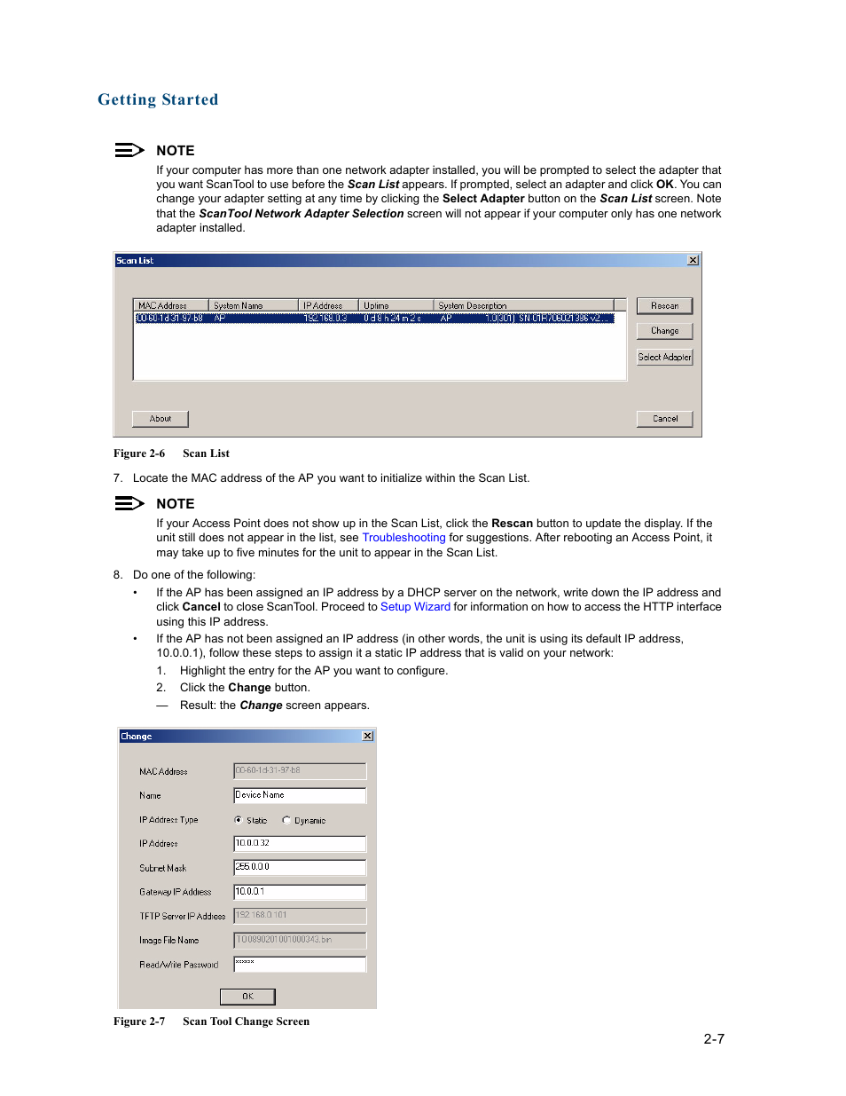 Getting started | HP ProCurve 520wl Wireless Access Point User Manual | Page 33 / 191