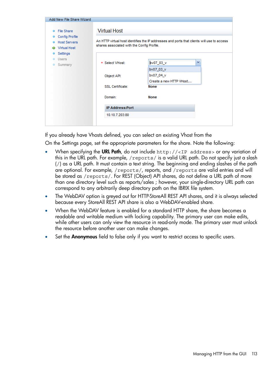 HP StoreAll Storage User Manual | Page 113 / 254