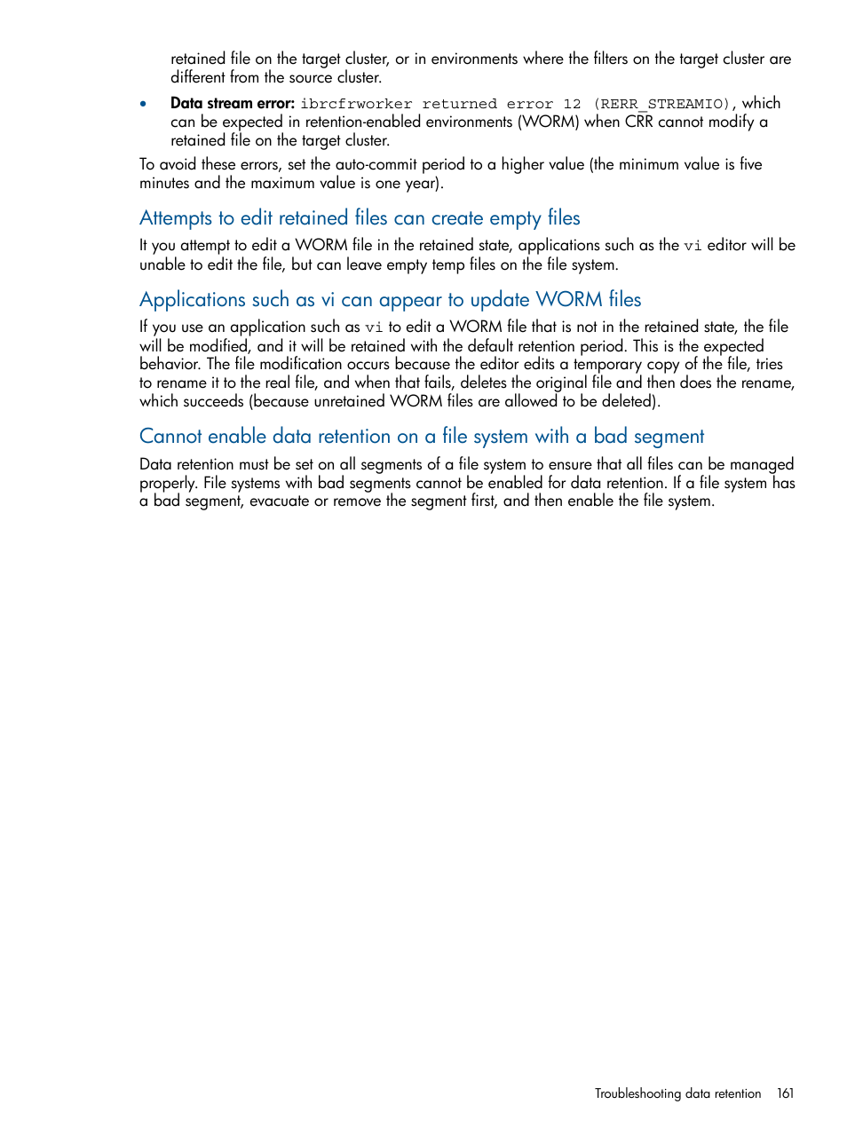 HP StoreAll Storage User Manual | Page 161 / 254