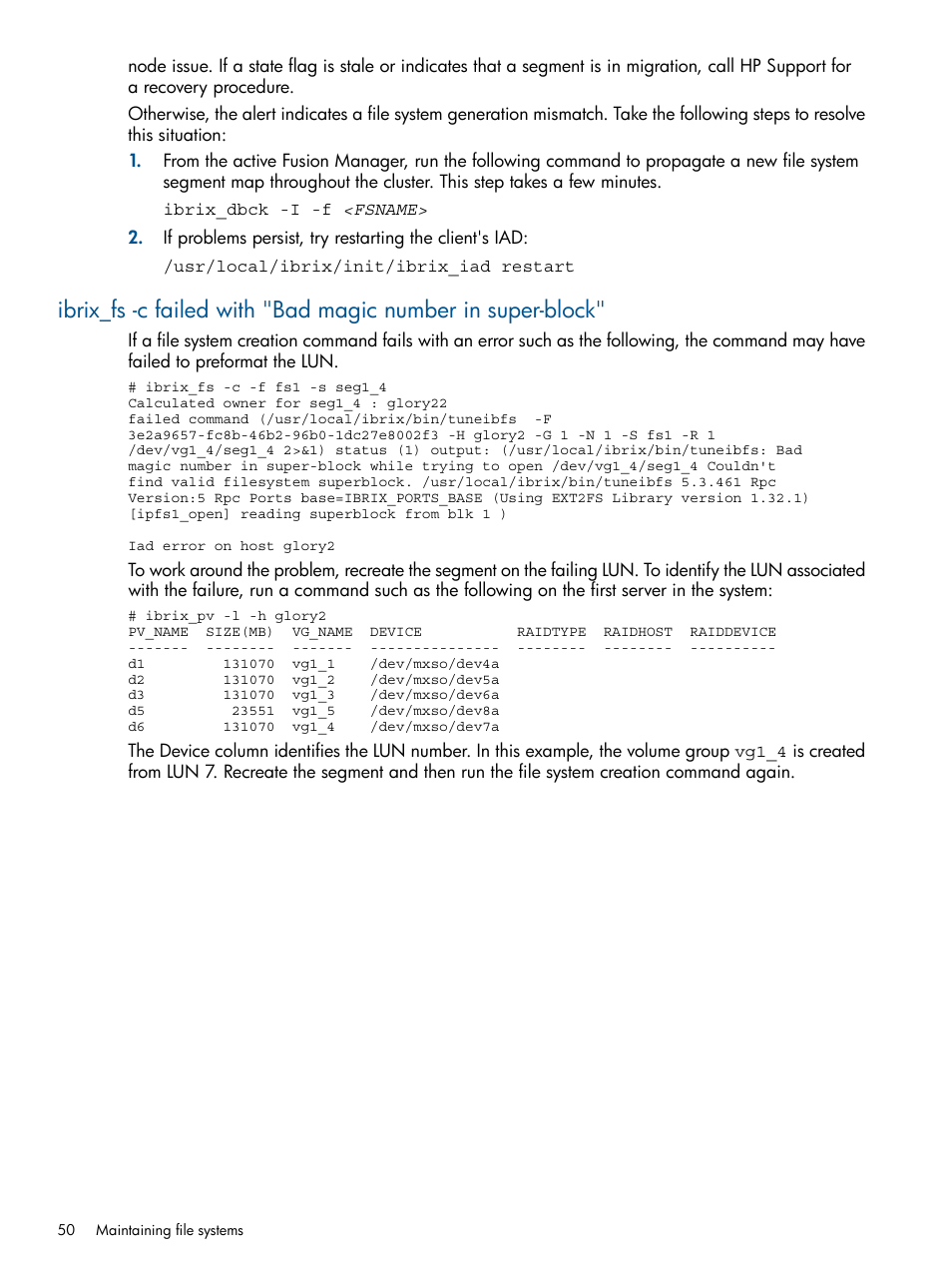 HP StoreAll Storage User Manual | Page 50 / 254