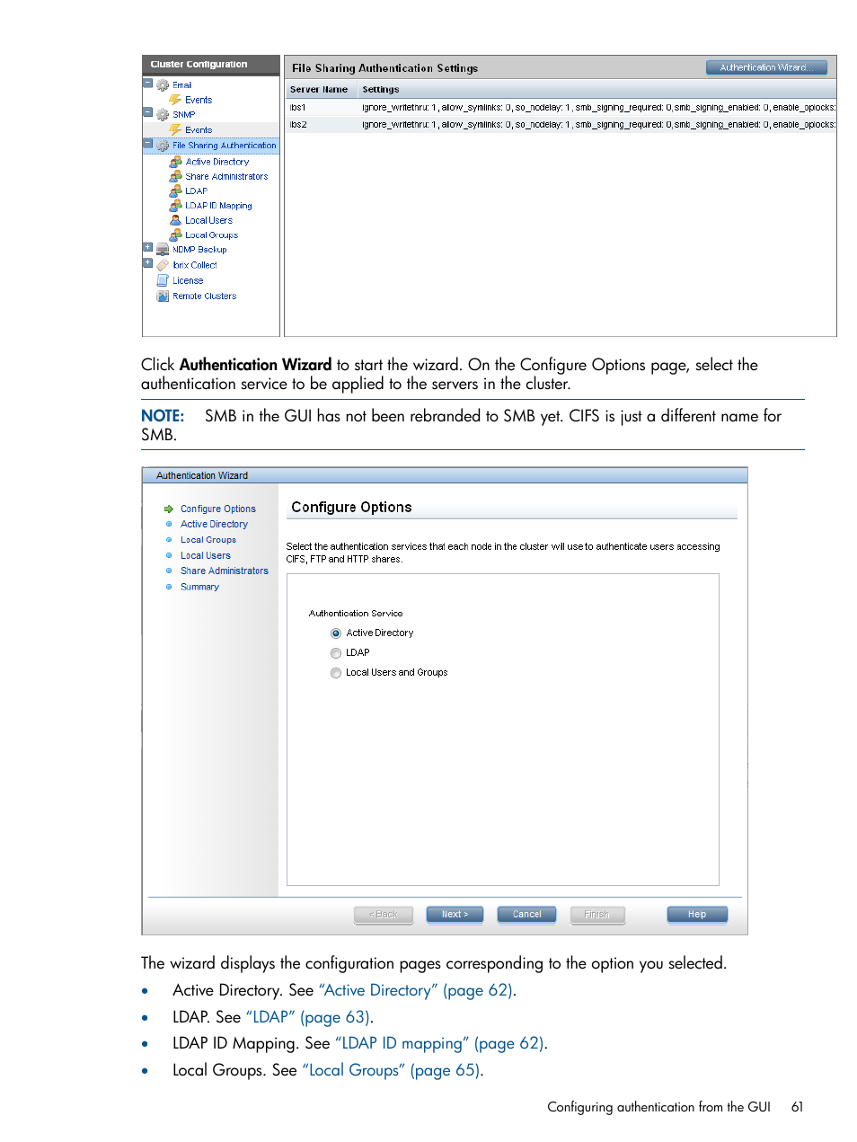 HP StoreAll Storage User Manual | Page 61 / 254