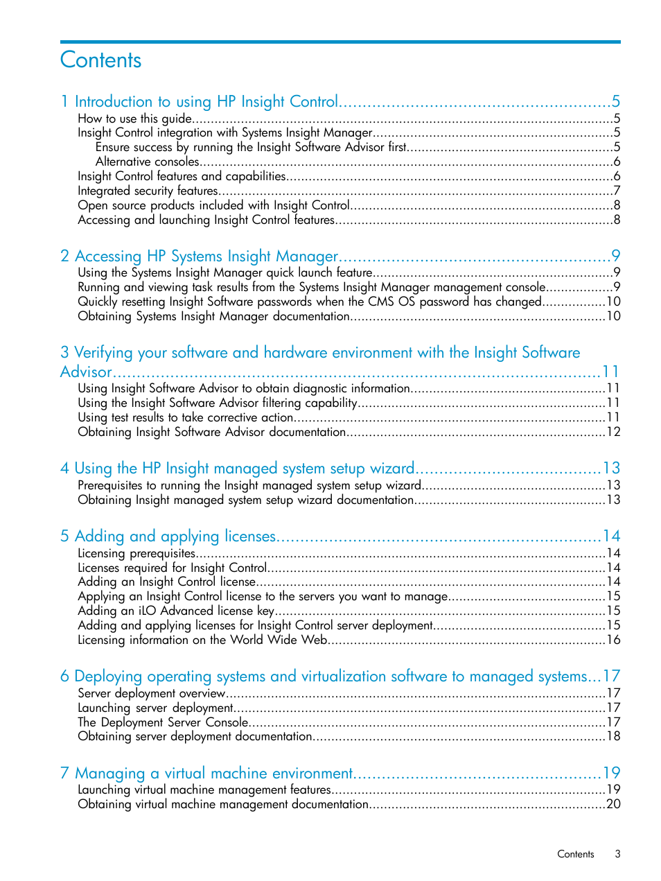 HP Insight Control User Manual | Page 3 / 37
