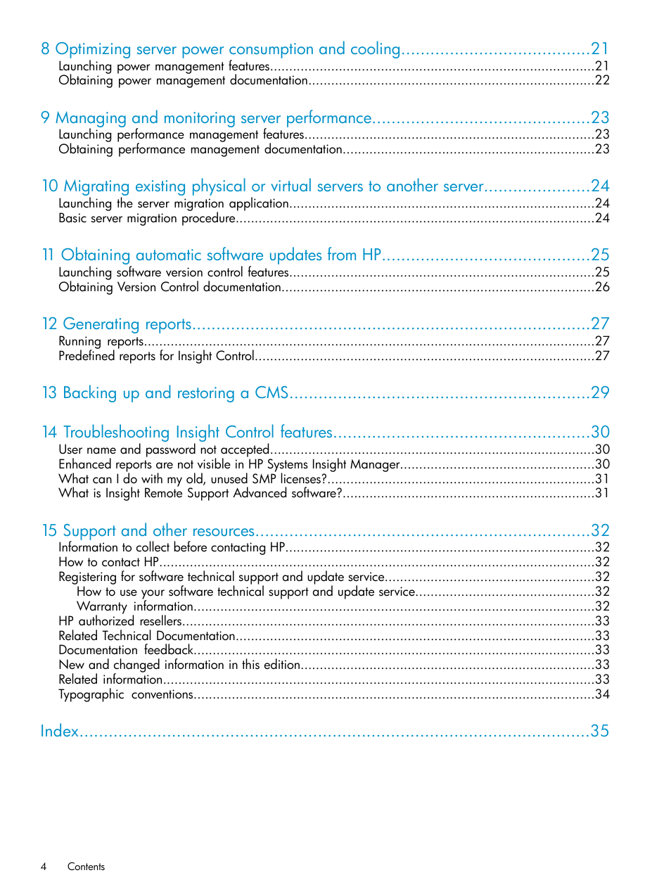 HP Insight Control User Manual | Page 4 / 37