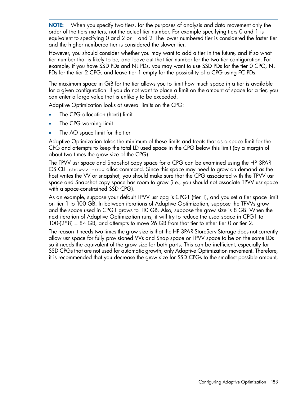 HP 3PAR StoreServ 7000 Storage User Manual | Page 183 / 231