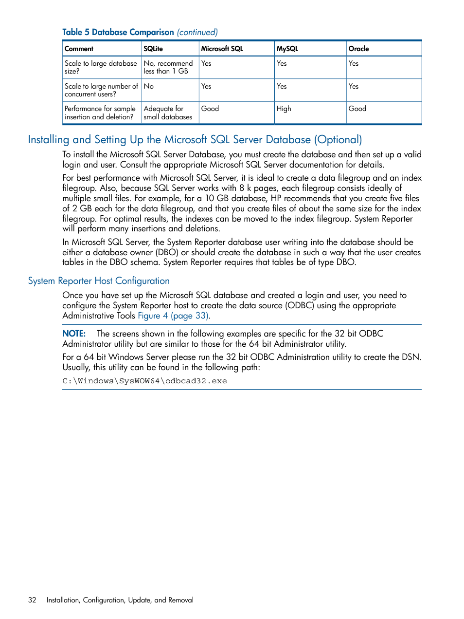System reporter host configuration | HP 3PAR StoreServ 7000 Storage User Manual | Page 32 / 231
