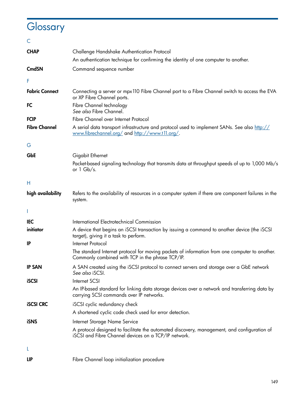 Glossary | HP IP Distance Gateway User Manual | Page 149 / 153