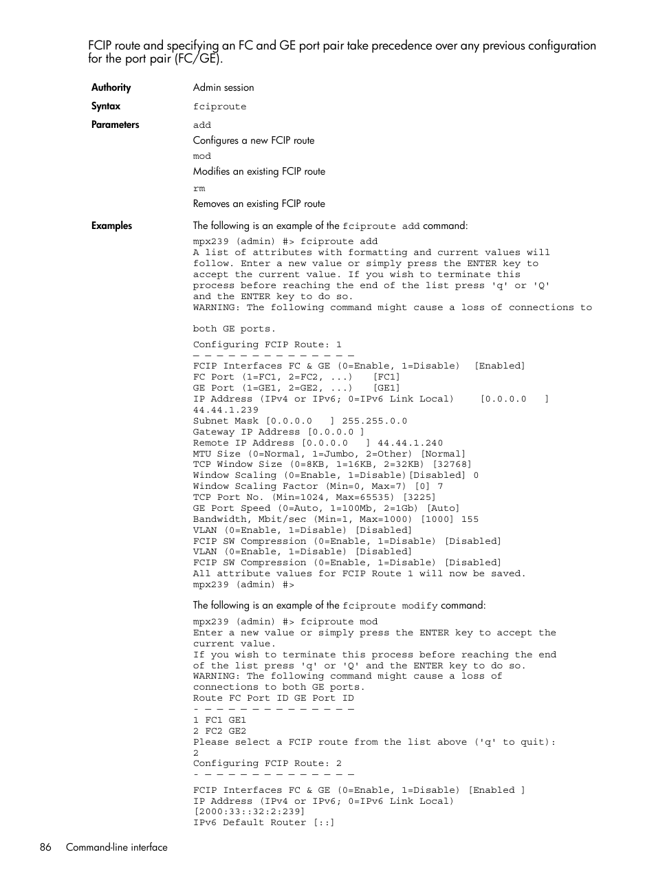 HP IP Distance Gateway User Manual | Page 86 / 153