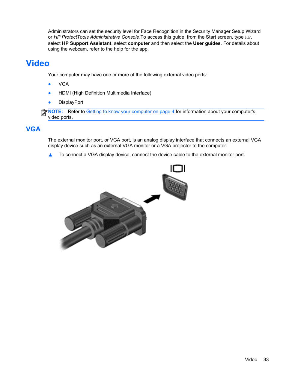 Video | HP EliteBook 2570p Notebook PC User Manual | Page 43 / 107