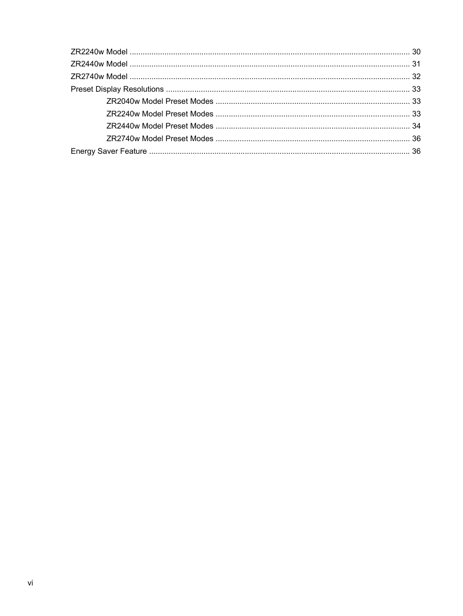 HP ZR2740w 27-inch LED Backlit IPS Monitor User Manual | Page 6 / 42