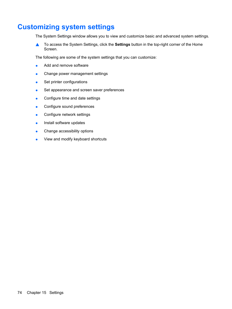 Customizing system settings | HP Mini 1132TU PC User Manual | Page 84 / 99