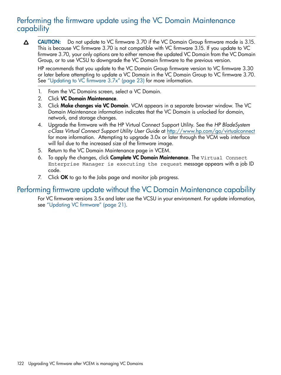 HP Virtual Connect Enterprise Manager Software User Manual | Page 122 / 159