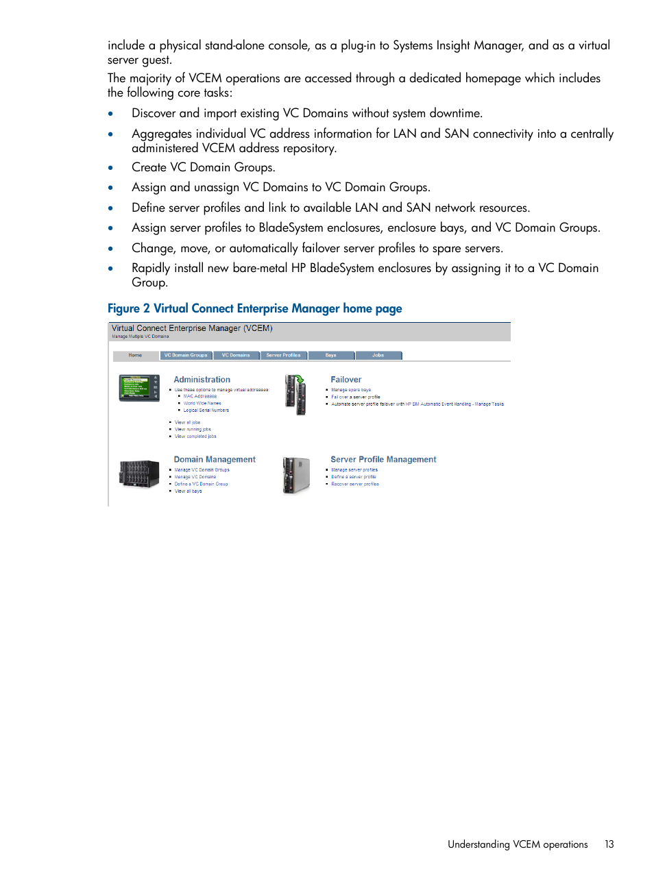 HP Virtual Connect Enterprise Manager Software User Manual | Page 13 / 159