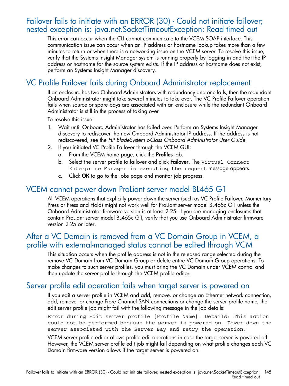 HP Virtual Connect Enterprise Manager Software User Manual | Page 145 / 159