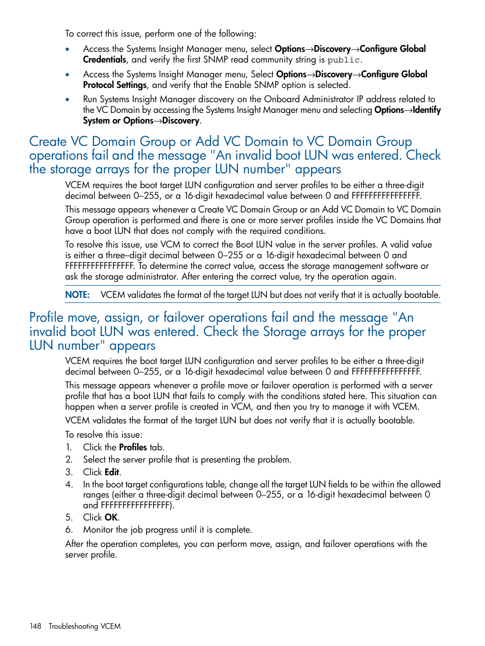 HP Virtual Connect Enterprise Manager Software User Manual | Page 148 / 159