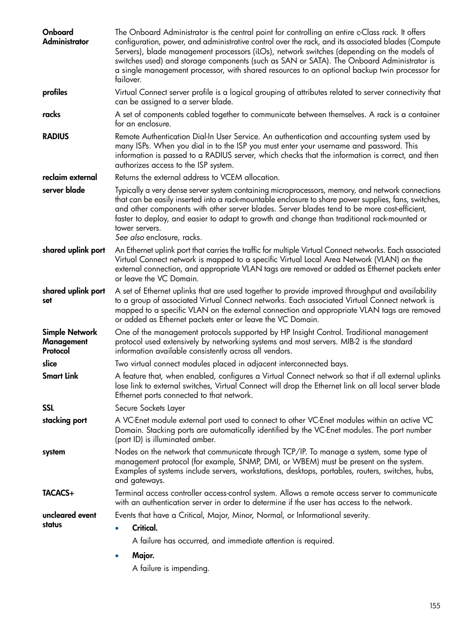 HP Virtual Connect Enterprise Manager Software User Manual | Page 155 / 159