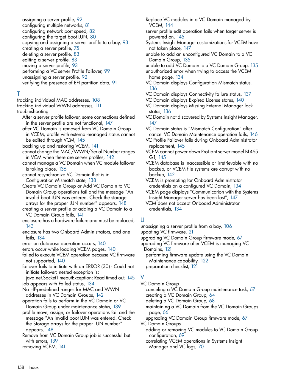 HP Virtual Connect Enterprise Manager Software User Manual | Page 158 / 159