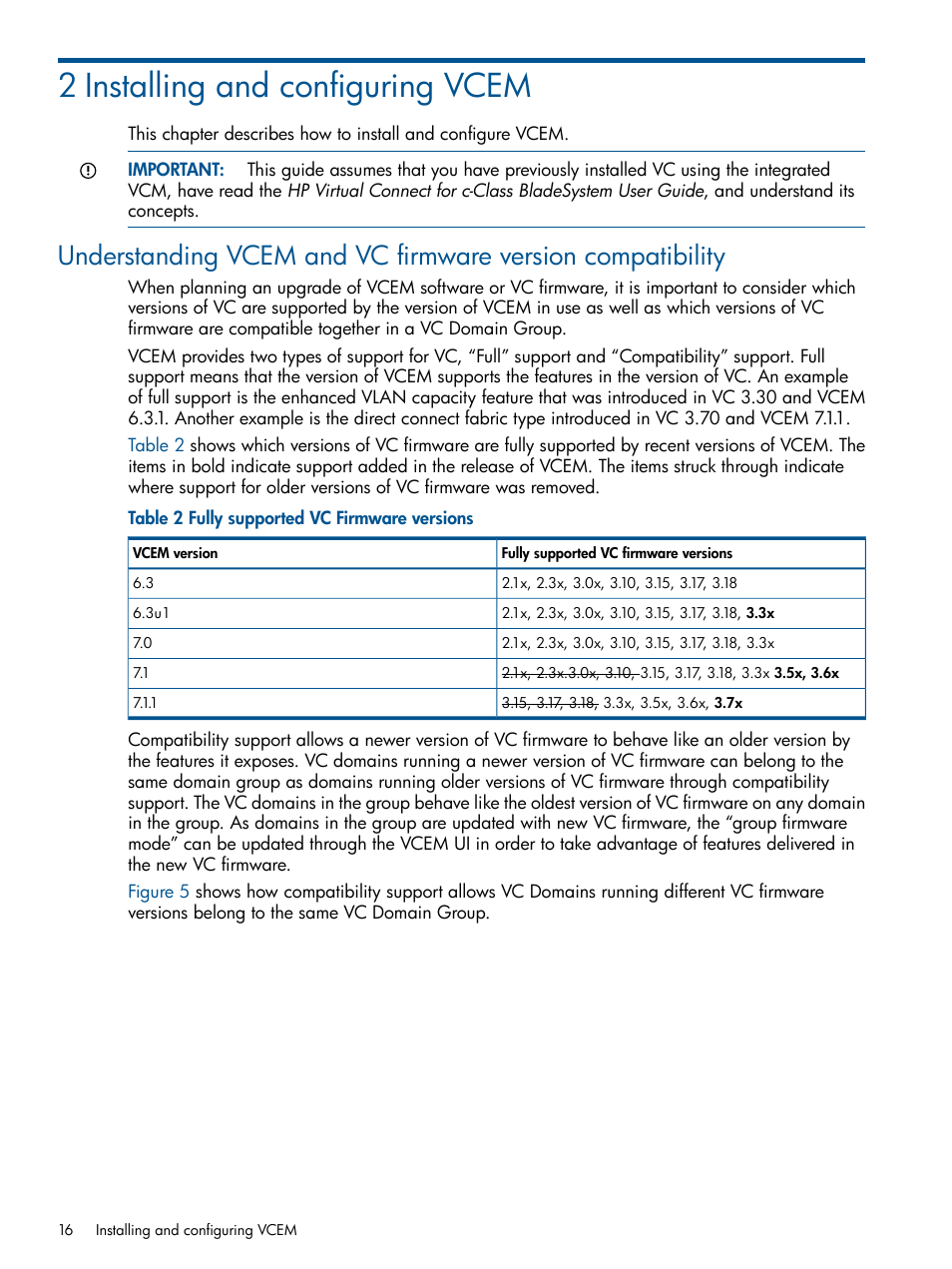 2 installing and configuring vcem | HP Virtual Connect Enterprise Manager Software User Manual | Page 16 / 159