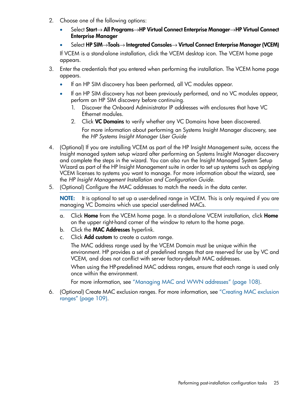 HP Virtual Connect Enterprise Manager Software User Manual | Page 25 / 159