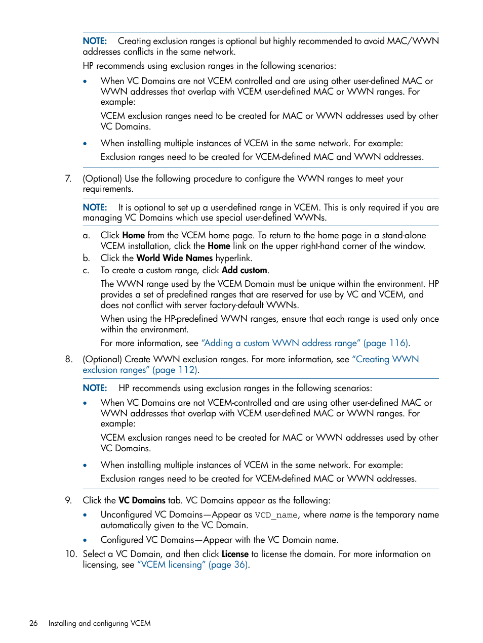 HP Virtual Connect Enterprise Manager Software User Manual | Page 26 / 159