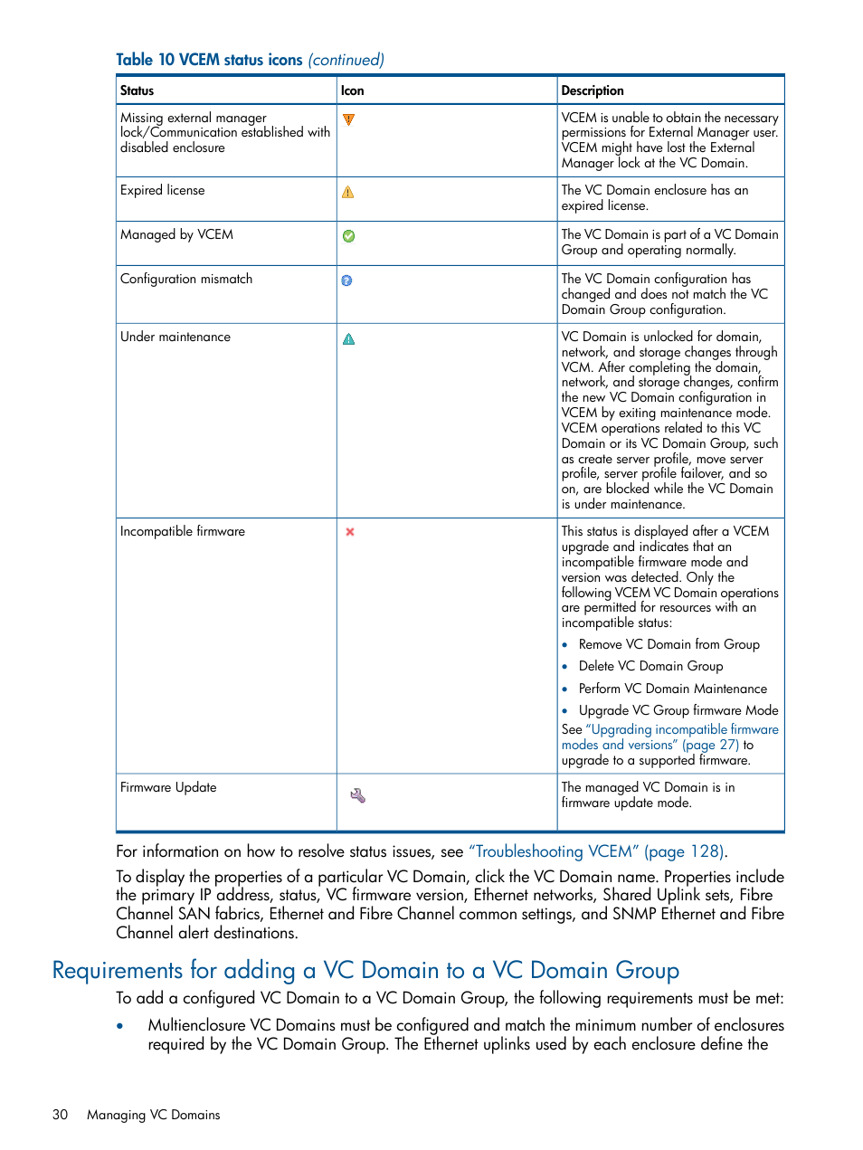 HP Virtual Connect Enterprise Manager Software User Manual | Page 30 / 159