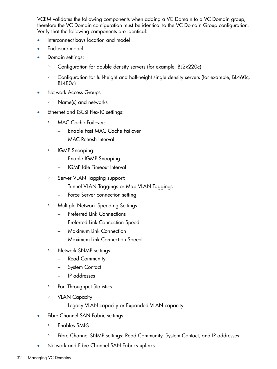 HP Virtual Connect Enterprise Manager Software User Manual | Page 32 / 159