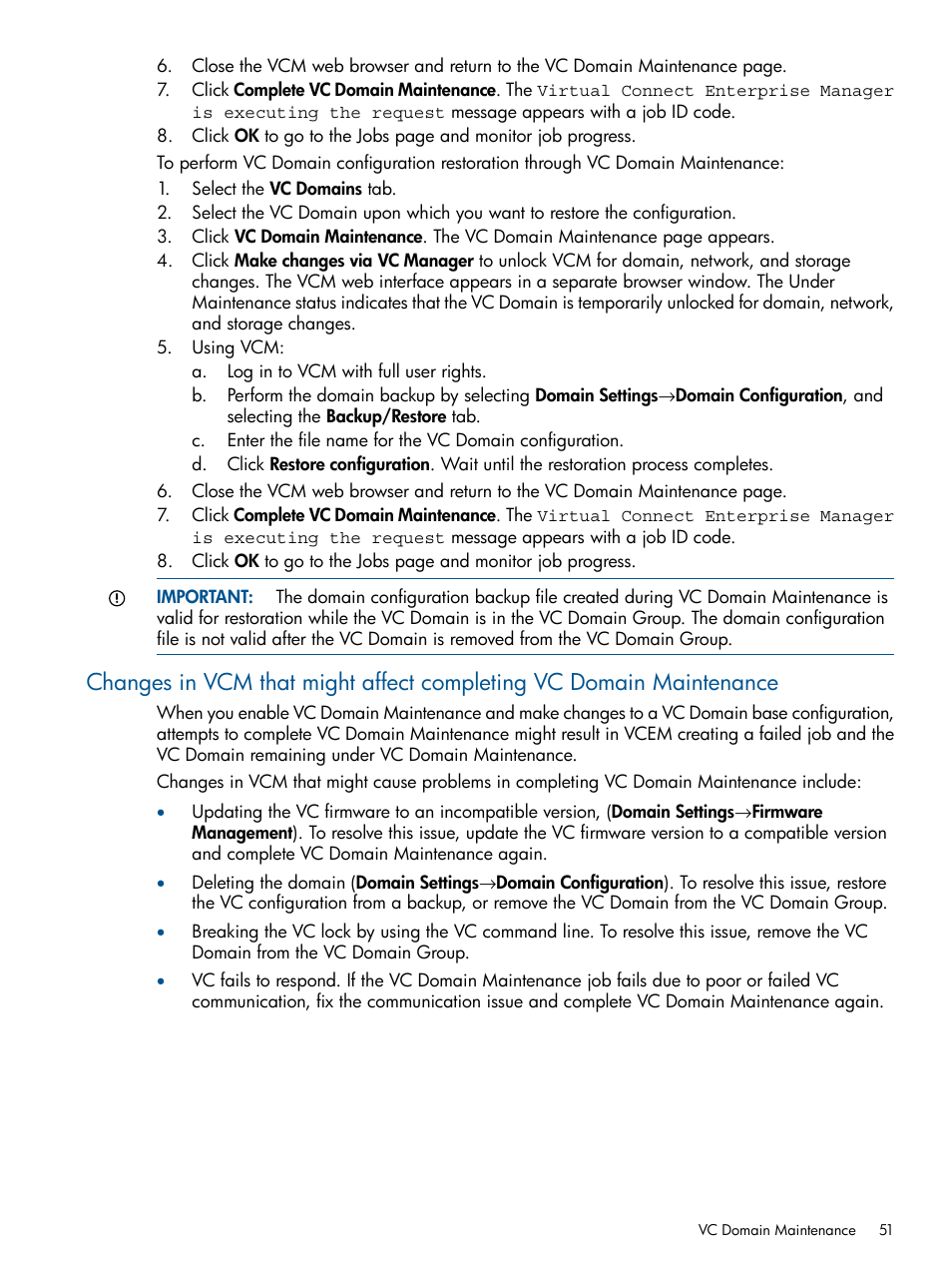 HP Virtual Connect Enterprise Manager Software User Manual | Page 51 / 159