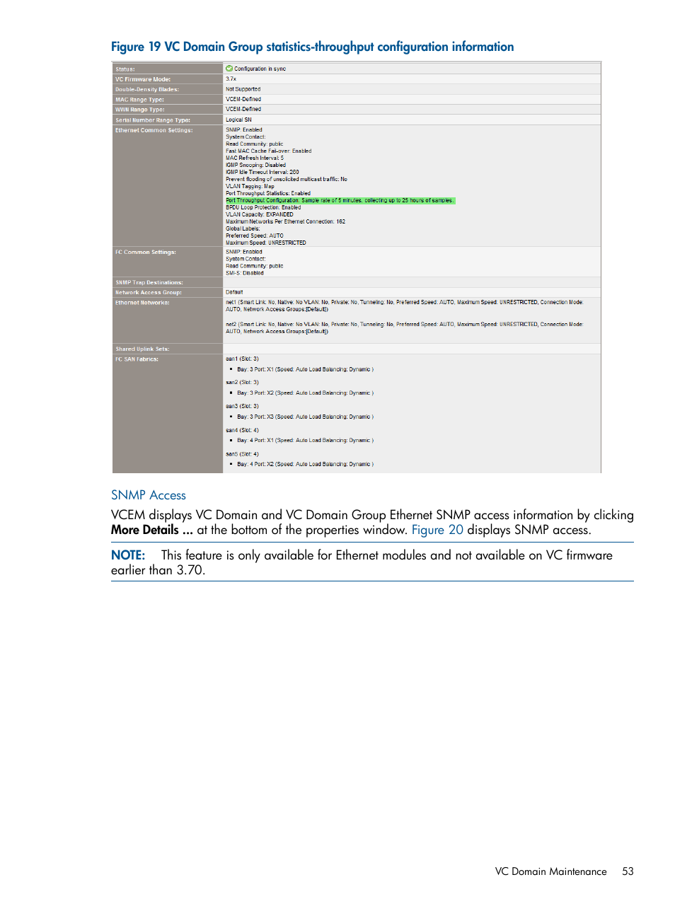 Snmp access | HP Virtual Connect Enterprise Manager Software User Manual | Page 53 / 159