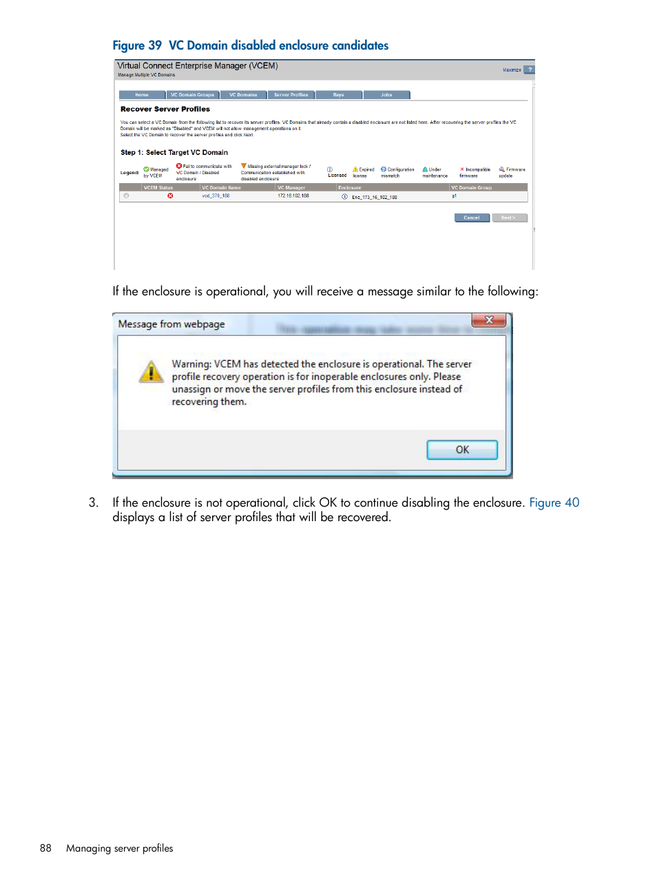 HP Virtual Connect Enterprise Manager Software User Manual | Page 88 / 159