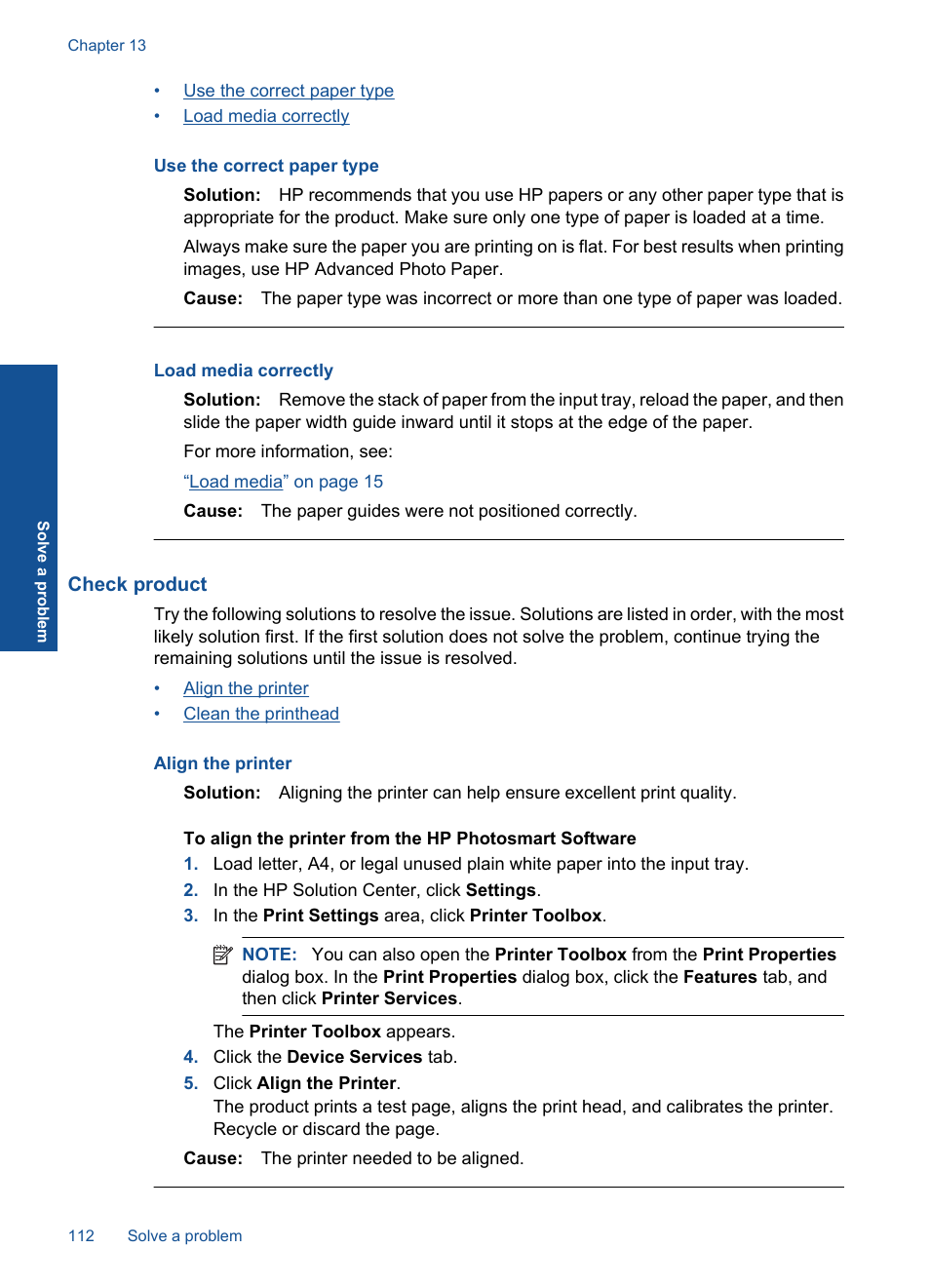 Check product | HP Photosmart Premium TouchSmart Web C309 User Manual | Page 115 / 209