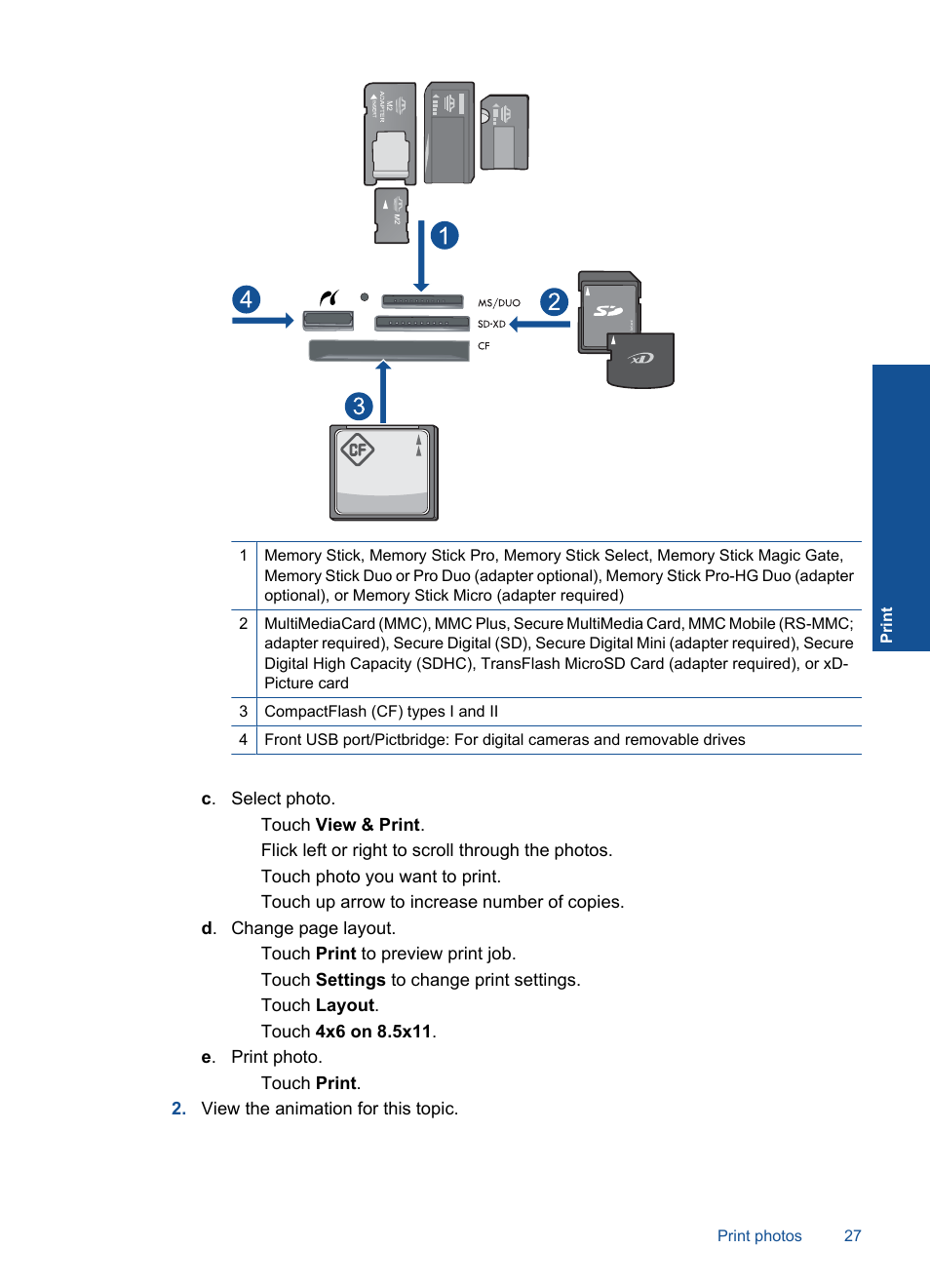 HP Photosmart Premium TouchSmart Web C309 User Manual | Page 30 / 209