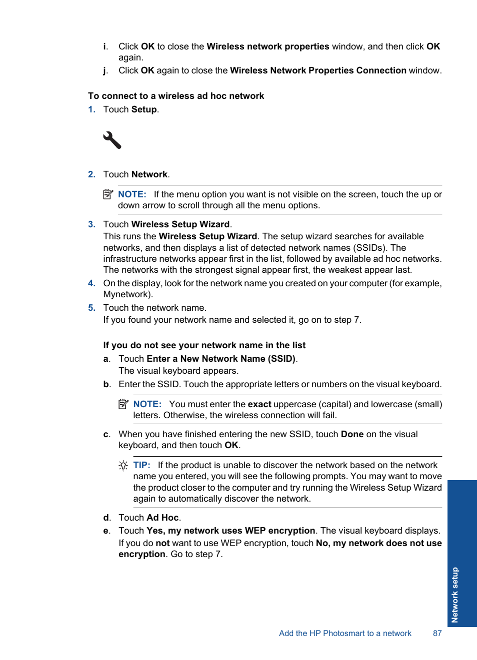 HP Photosmart Premium TouchSmart Web C309 User Manual | Page 90 / 209