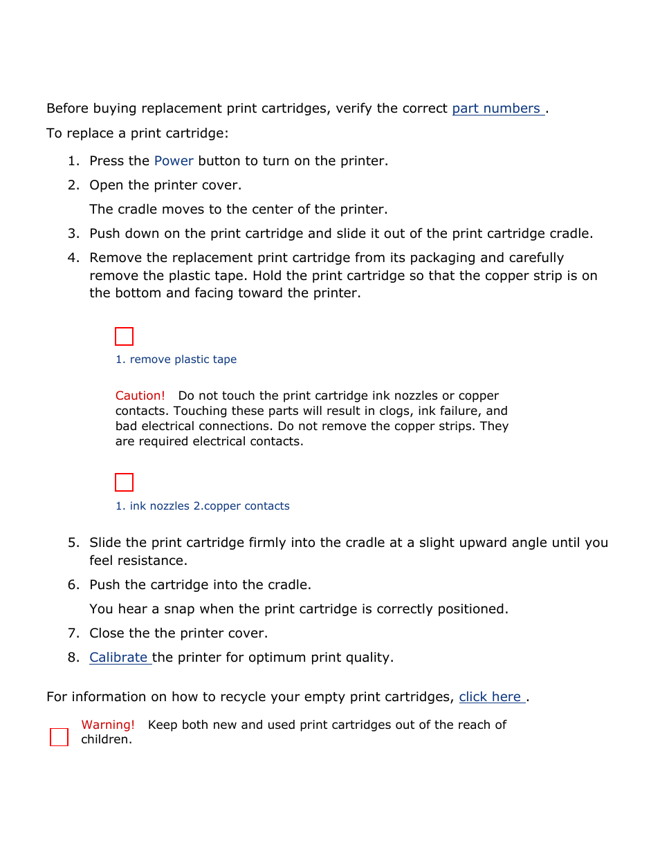 Replacing print cartridges | HP Deskjet 3520 Inkjet Printer User Manual | Page 14 / 65