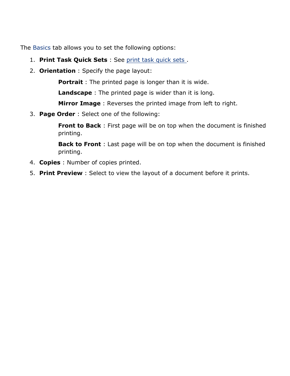 Basics tab | HP Deskjet 3520 Inkjet Printer User Manual | Page 29 / 65