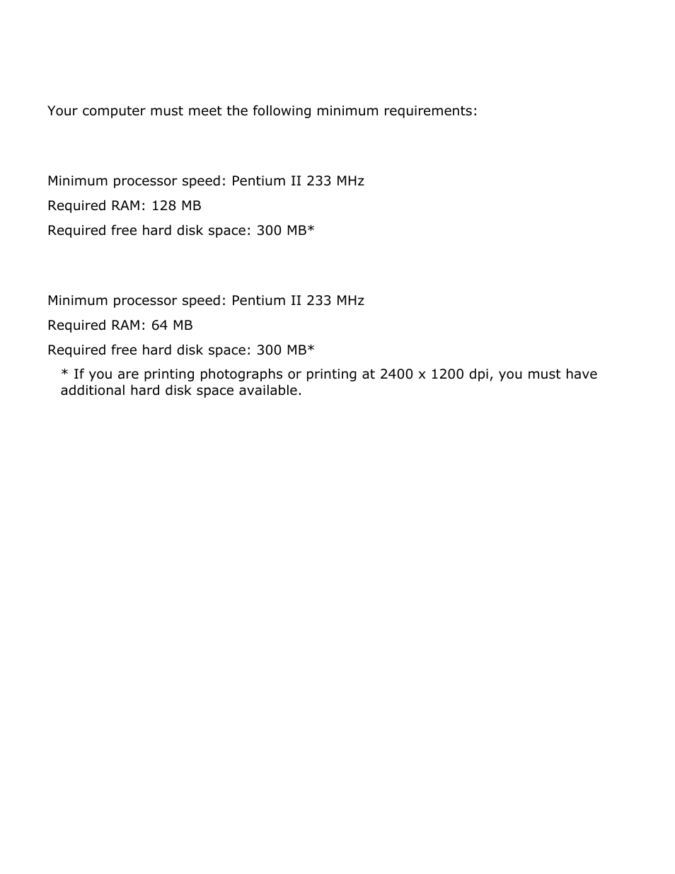 Minimum system requirements | HP Deskjet 3520 Inkjet Printer User Manual | Page 61 / 65