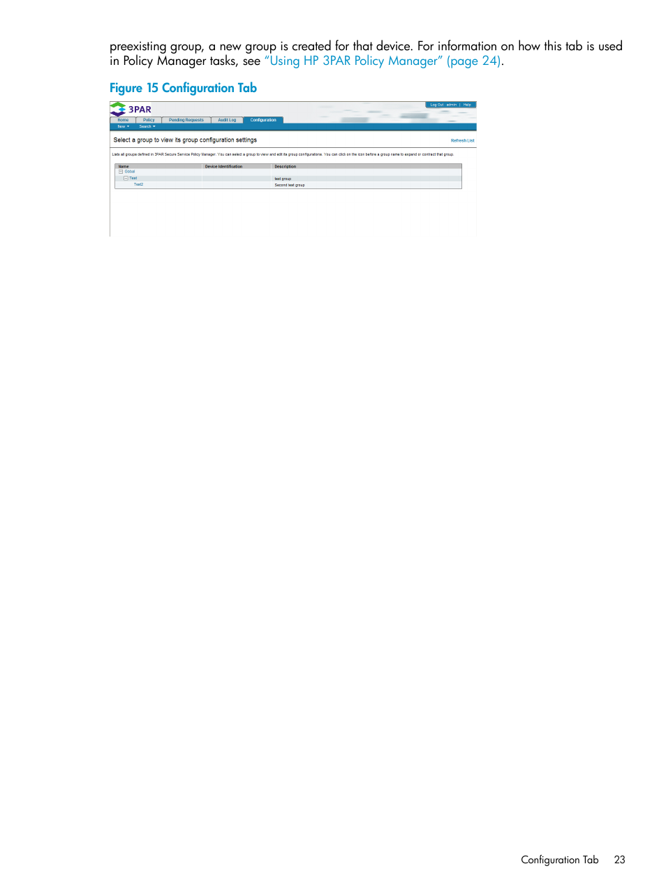 HP 3PAR Policy Manager Software User Manual | Page 23 / 42