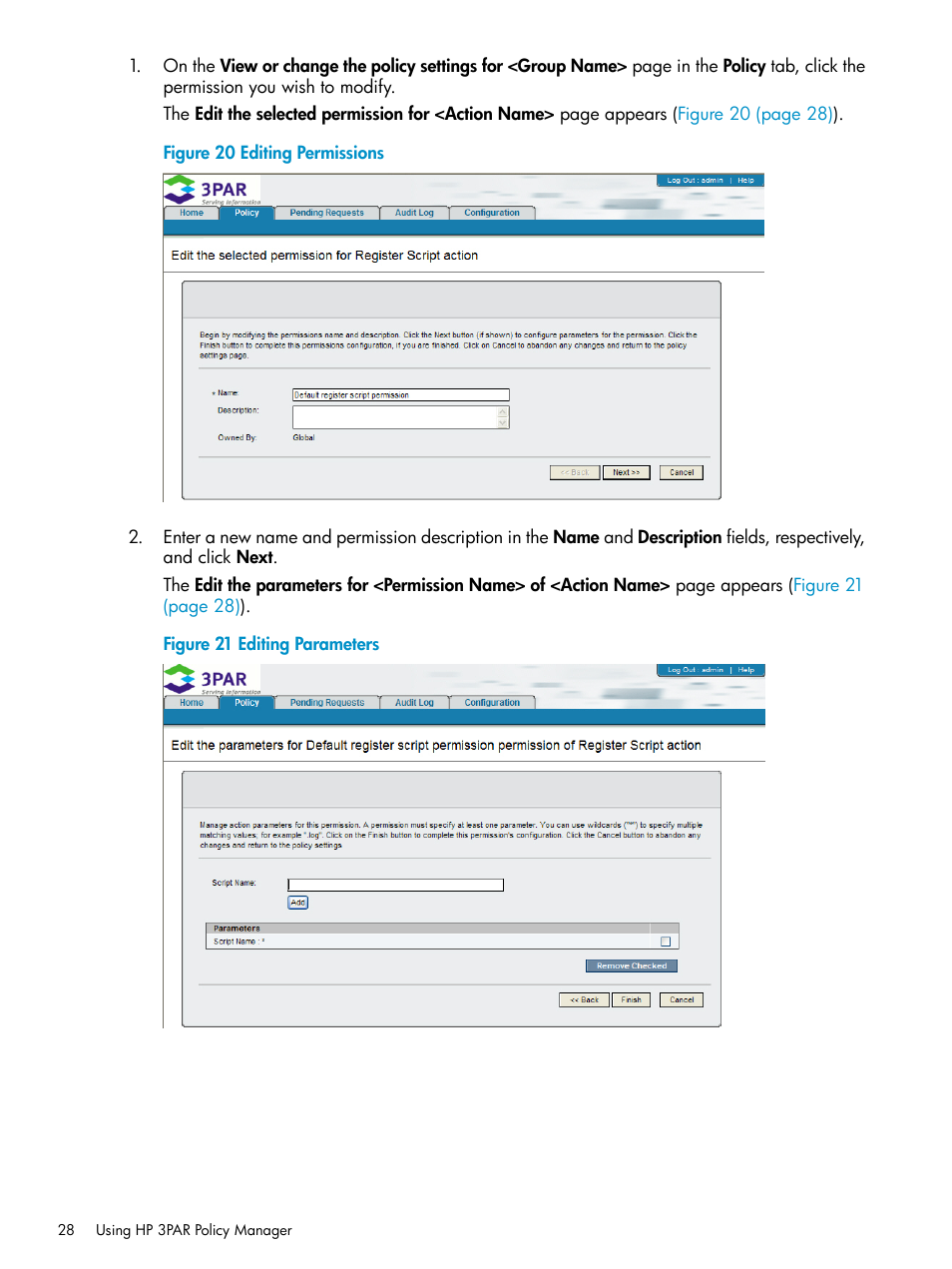 HP 3PAR Policy Manager Software User Manual | Page 28 / 42