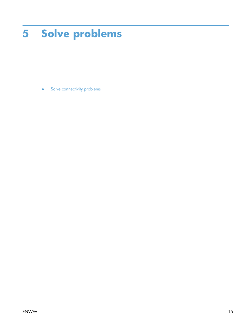 Solve problems, 5 solve problems | HP LaserJet Pro M1217nfw Multifunction Printer User Manual | Page 23 / 36