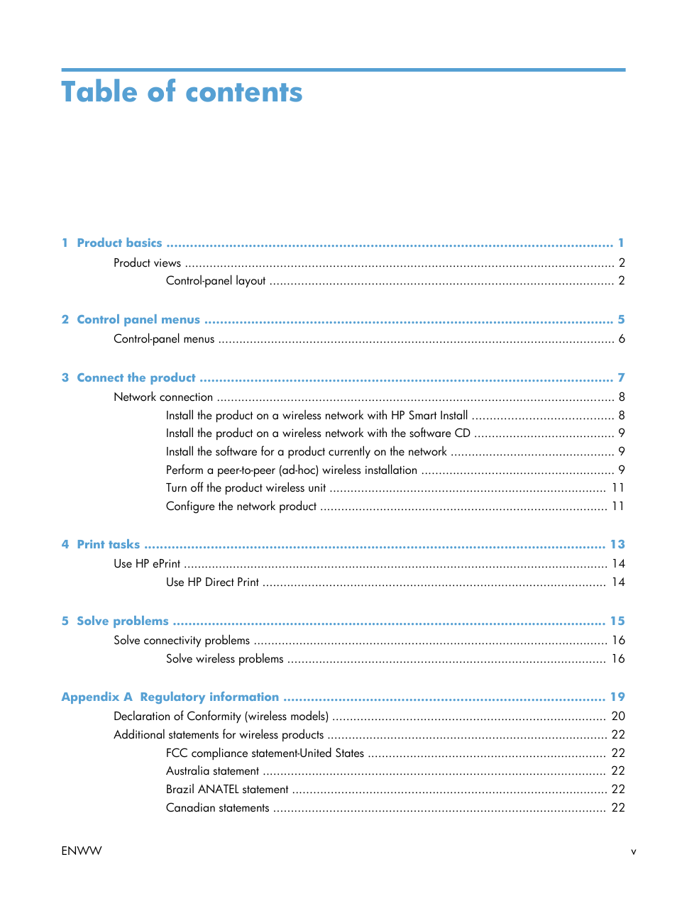 HP LaserJet Pro M1217nfw Multifunction Printer User Manual | Page 7 / 36